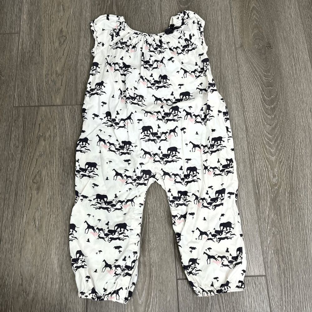 Baby Gap Girls Safari One Piece romper Size 18-24M